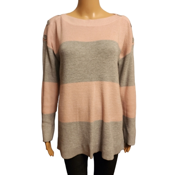 Vince Camuto Sweaters - Vince Camuto Color Block Striped Sweater